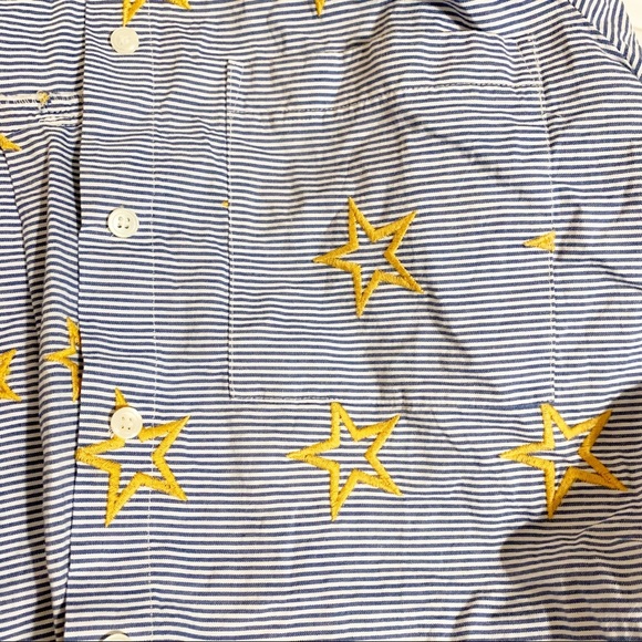 Madewell Star Embroidered Striped Button-Down Top - Picture 6 of 12